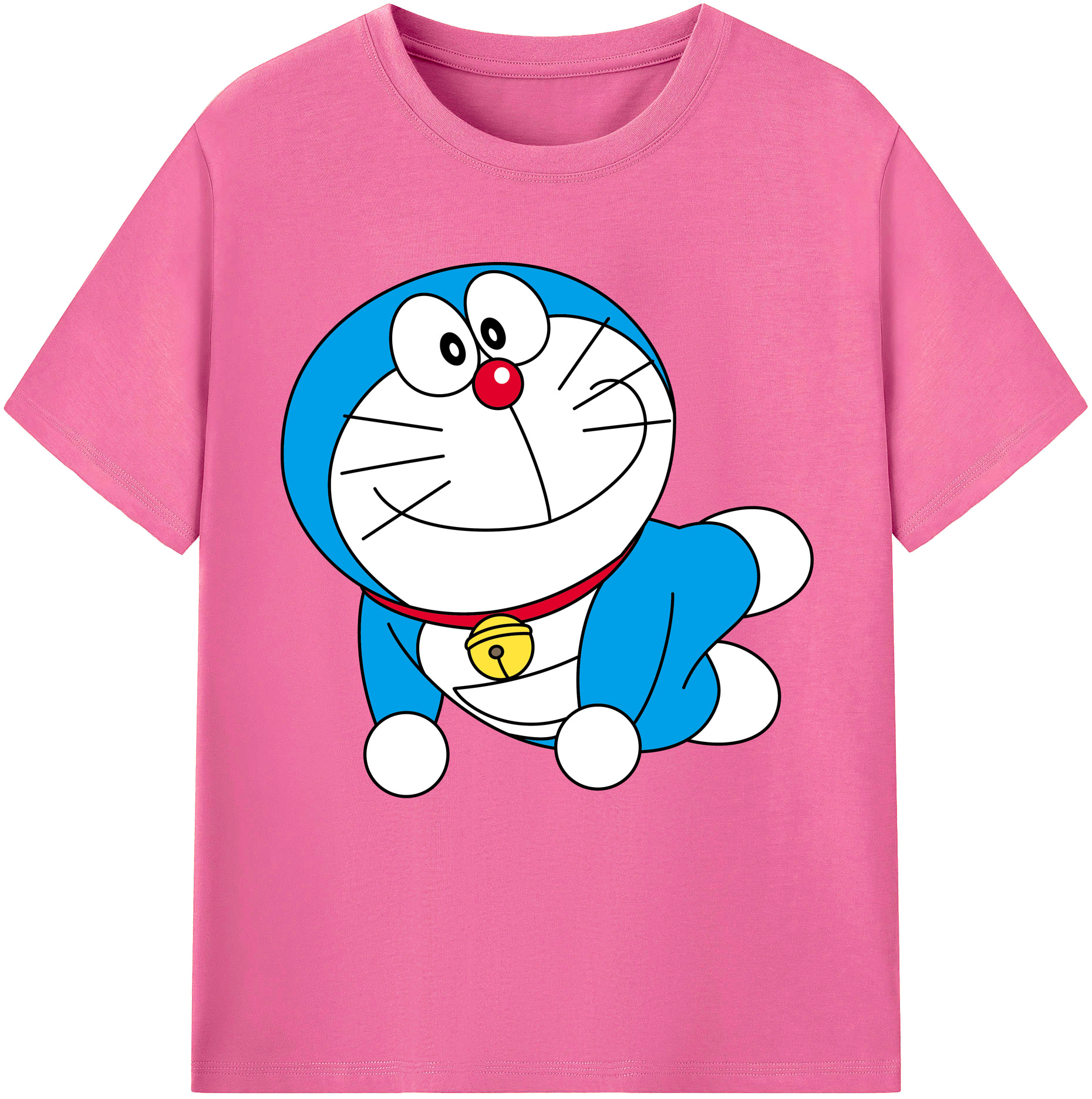 （画像用） ドラえもん Doraemon レディースカジュアルプリントTシャツ（綿100％）